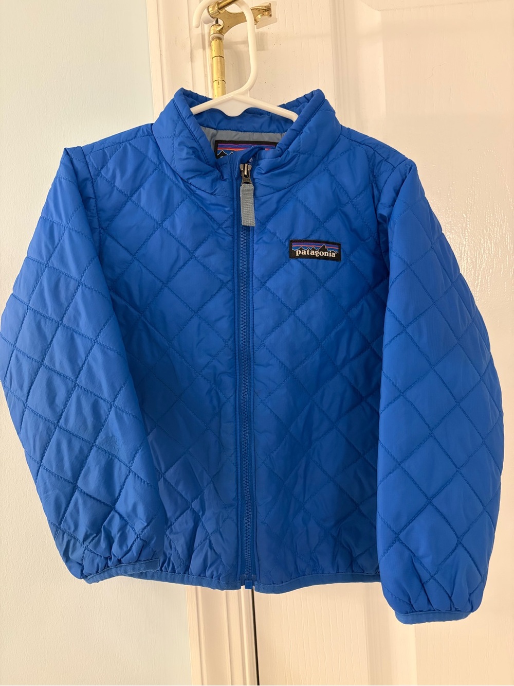 Patagonia Kids Blue Quilted Puffer Jacket
